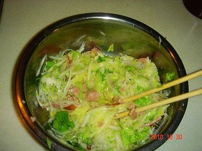 火腿蔬菜蛋饼步骤2