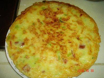 火腿蔬菜蛋饼步骤8