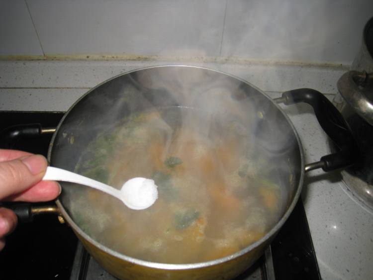 南瓜肉片汤步骤4