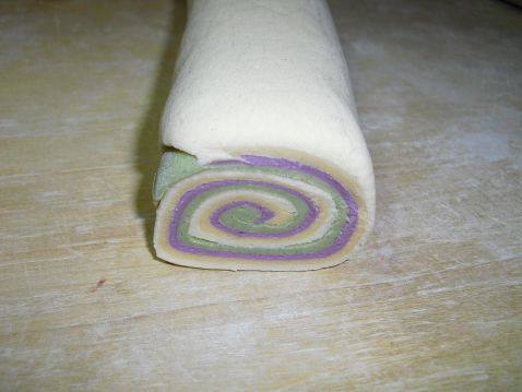 蝴蝶花卷与菊花卷步骤3