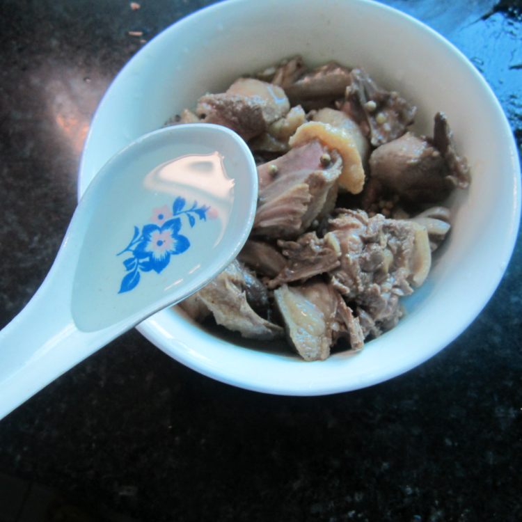 甜酒胡椒蒸老鸭步骤11