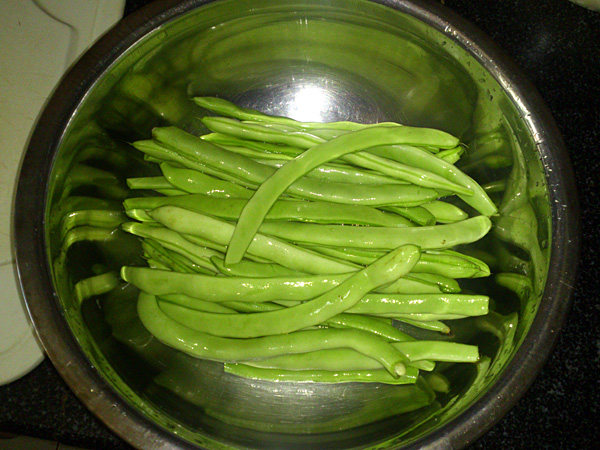 扁豆烫饭步骤1