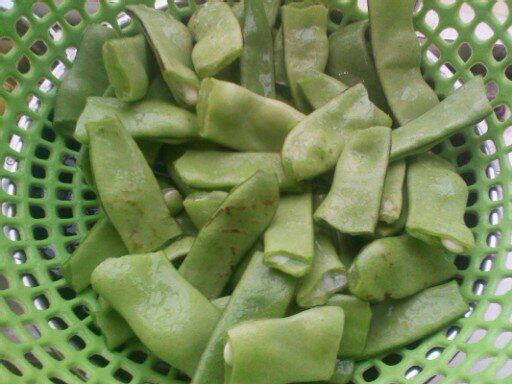 五花肉炒扁豆步骤2