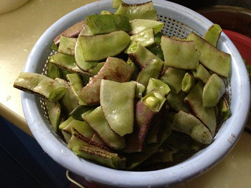 素烧扁豆步骤1