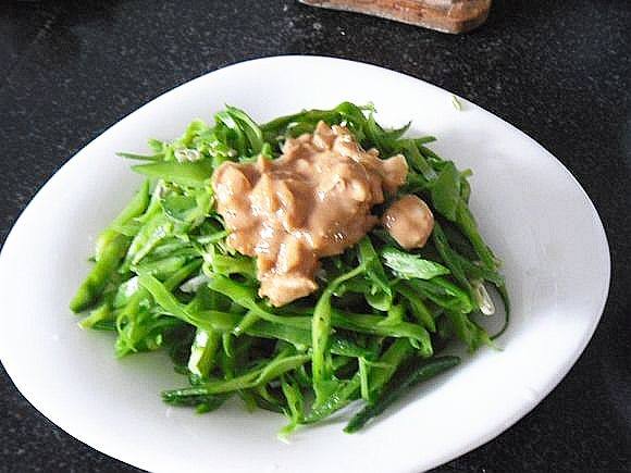 芝麻酱拌扁豆步骤8