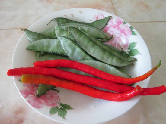 豆豉炒扁豆步骤1