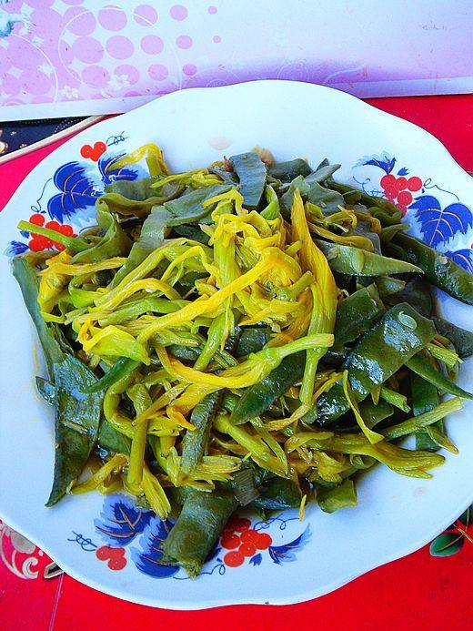 黄花菜烧扁豆条步骤10