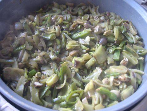 扁豆饭步骤4