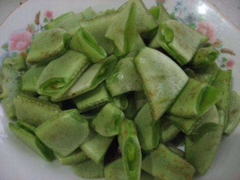 扁豆萝卜片步骤3