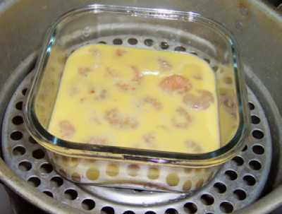 虾仁肉饼蒸蛋步骤9