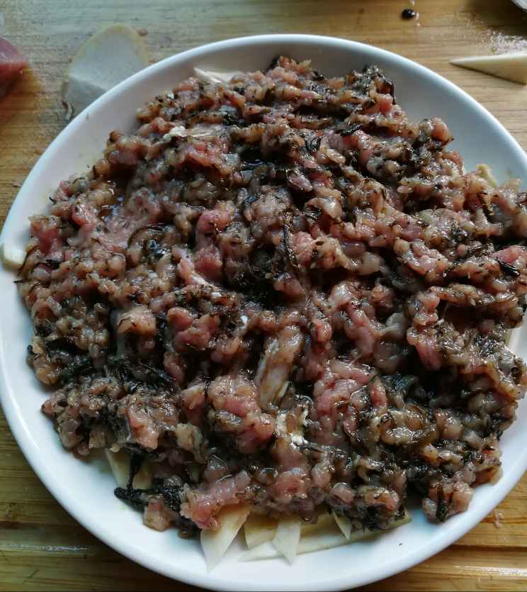 肉末橄榄菜步骤6