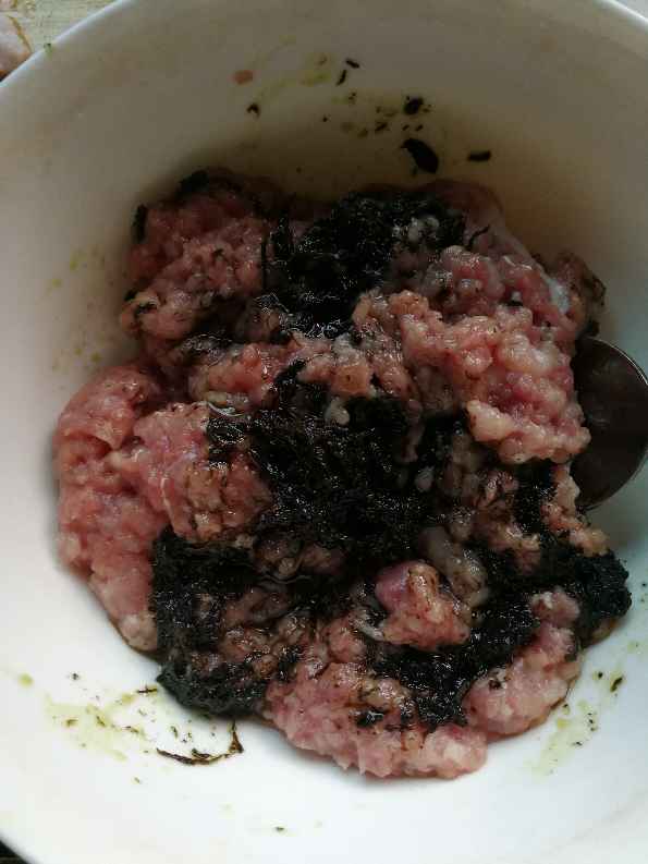 肉末橄榄菜步骤2