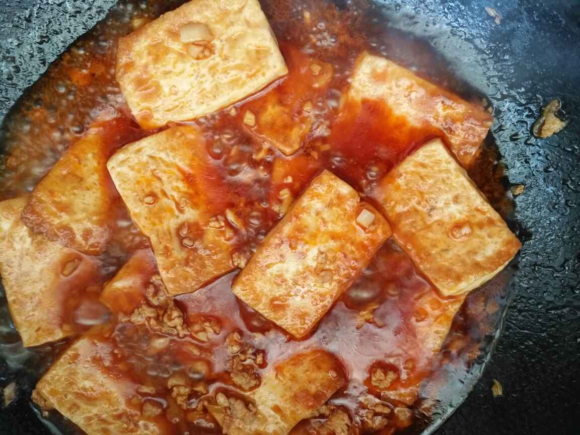 肉末茄汁豆腐步骤13
