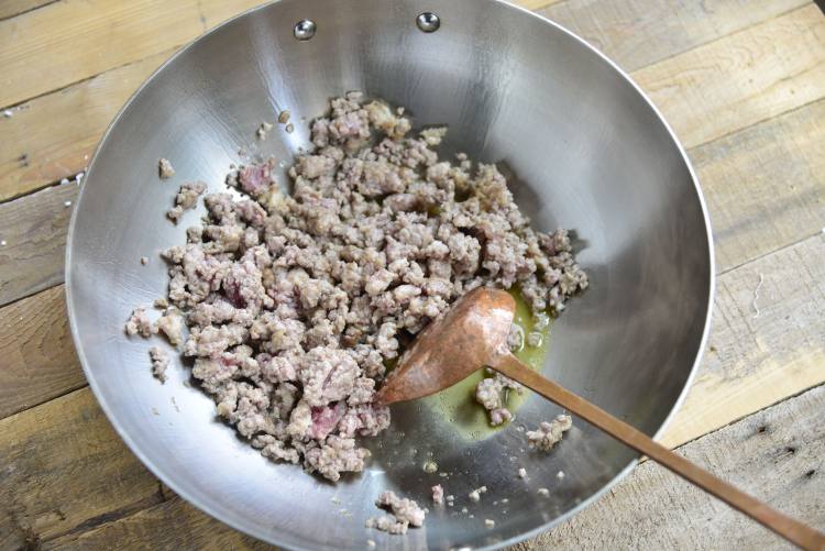 芽菜青豆肉沫拌面步骤4
