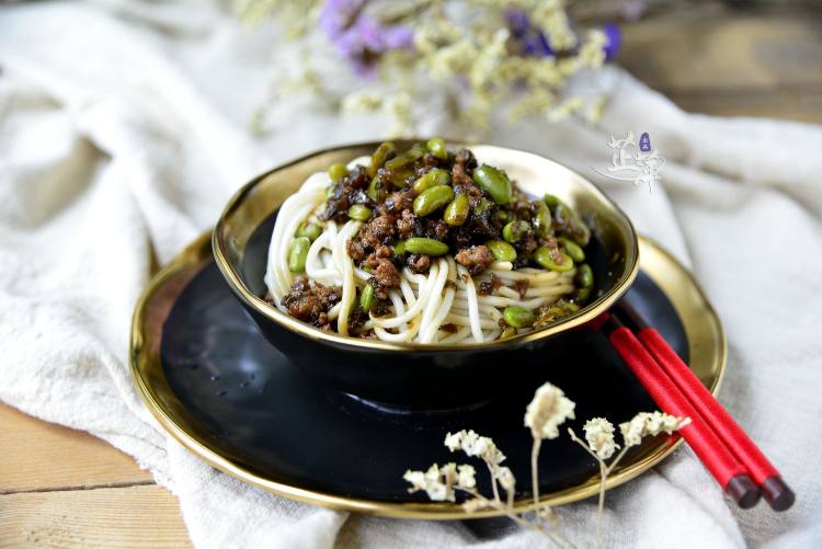 芽菜青豆肉沫拌面步骤10