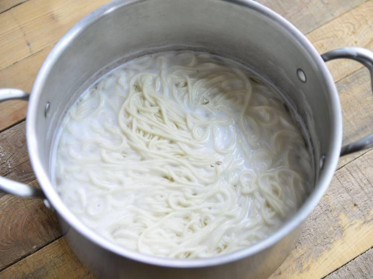 芽菜青豆肉沫拌面步骤9