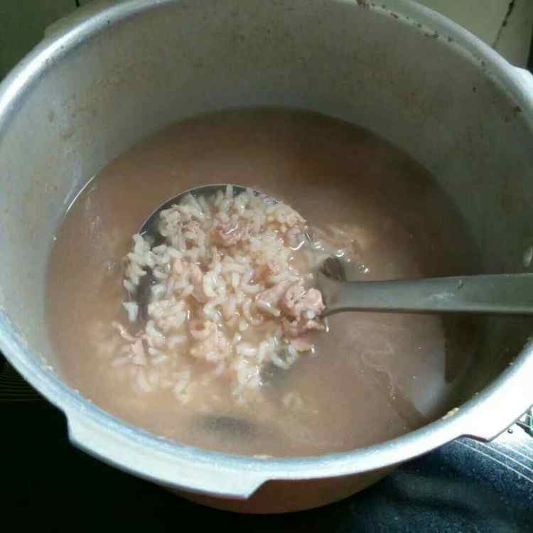 老菜脯瘦肉粥步骤6
