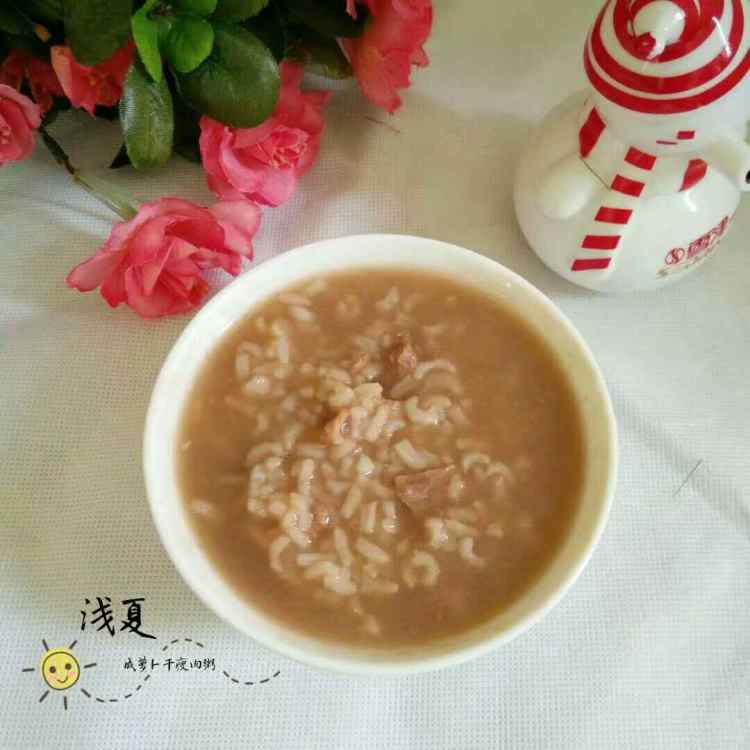 老菜脯瘦肉粥步骤7