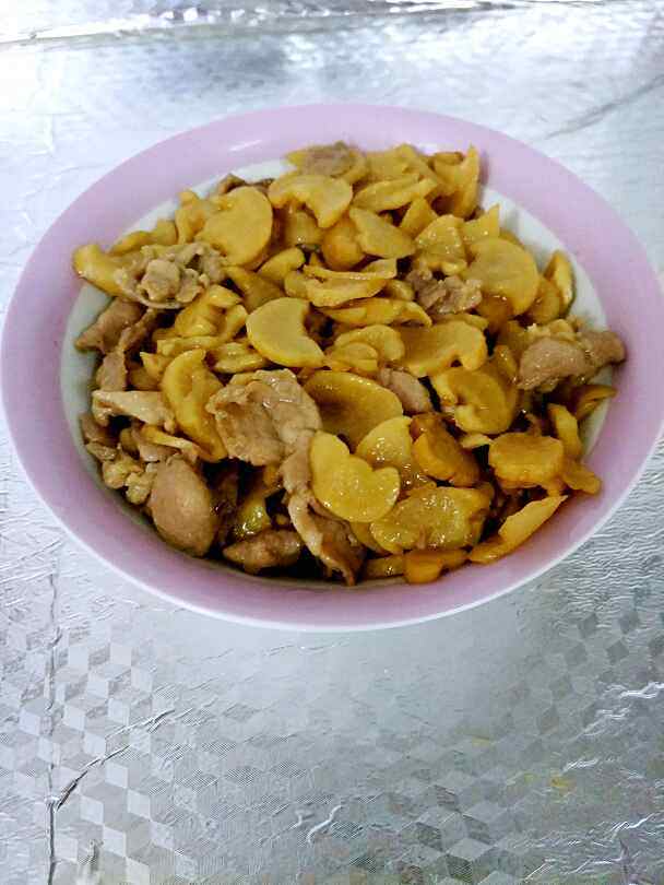 萝卜干炒猪肉步骤6