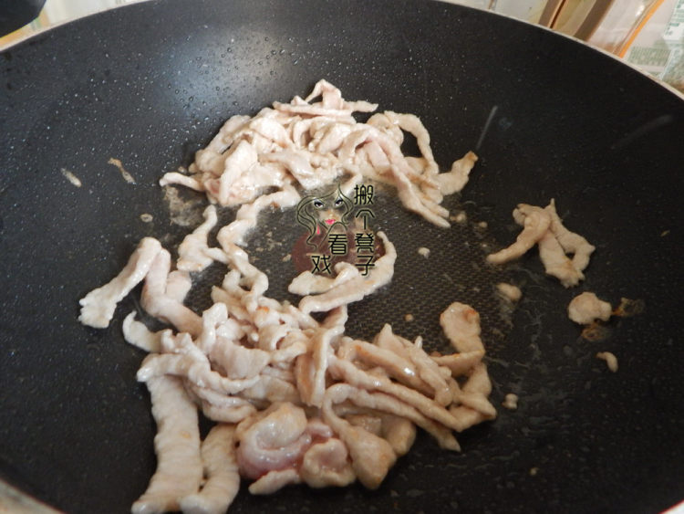 笋尖炒肉步骤4