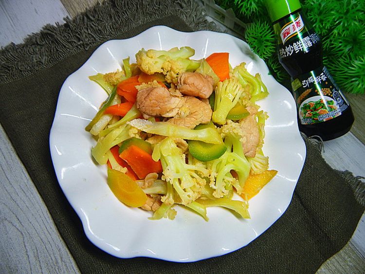 鲜露花菜炒肉步骤13