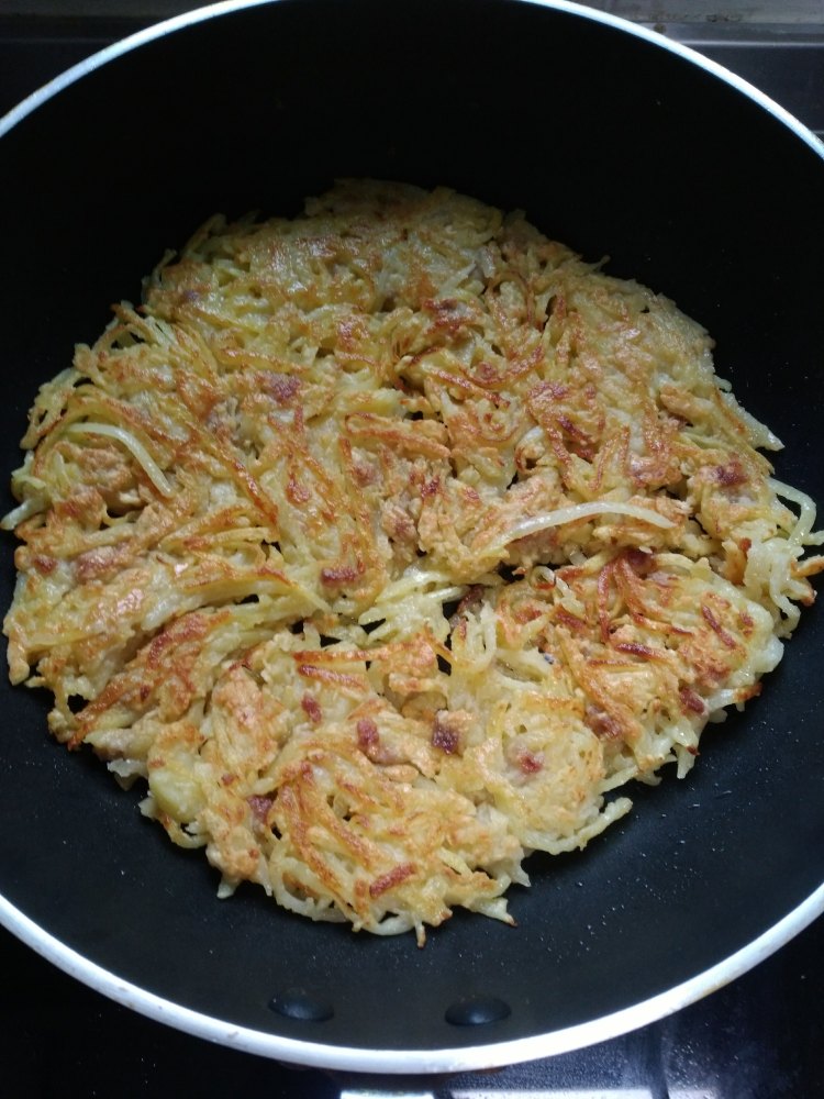 肉丁土豆饼步骤8