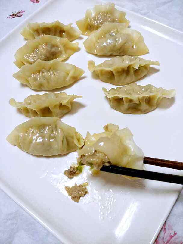 蒸葱饺子步骤10