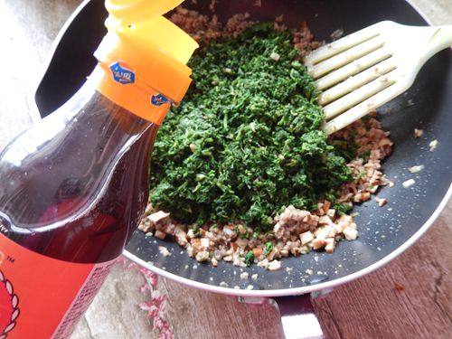 荠菜生煎包步骤9