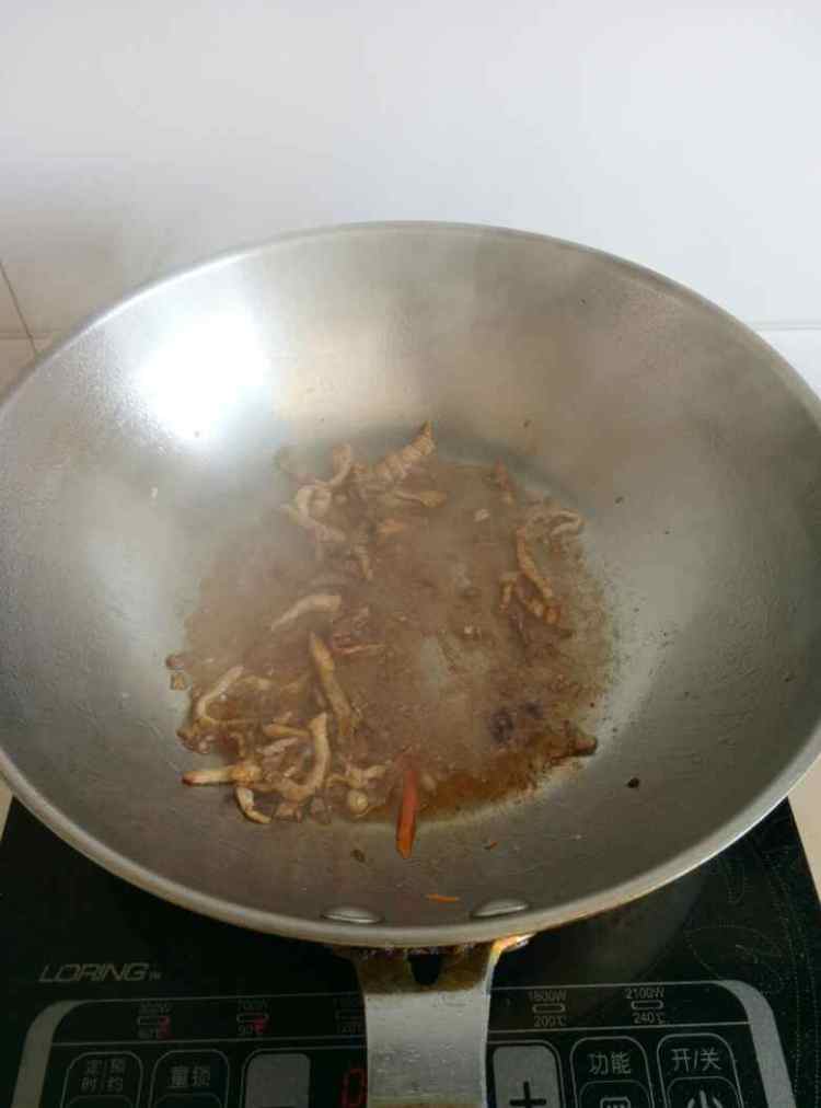 豆角丝炒肉步骤3