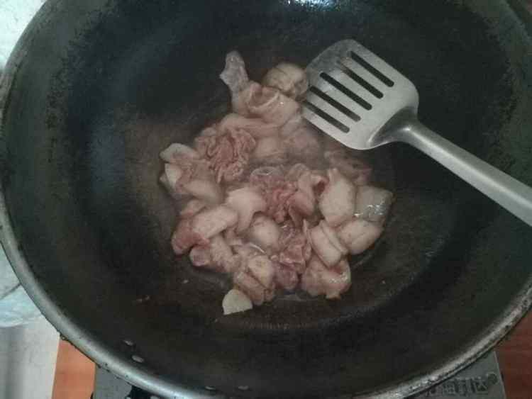 土豆蒜薹炒肉片步骤4