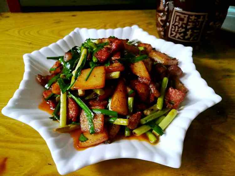 土豆蒜薹炒肉片步骤10