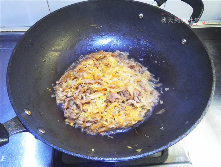 酸菜肉丝步骤8
