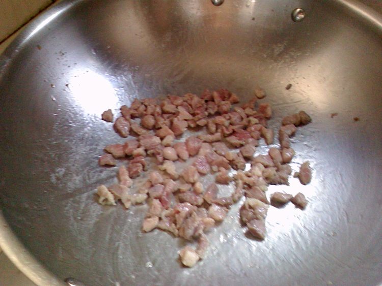 青菜肉末饭步骤2