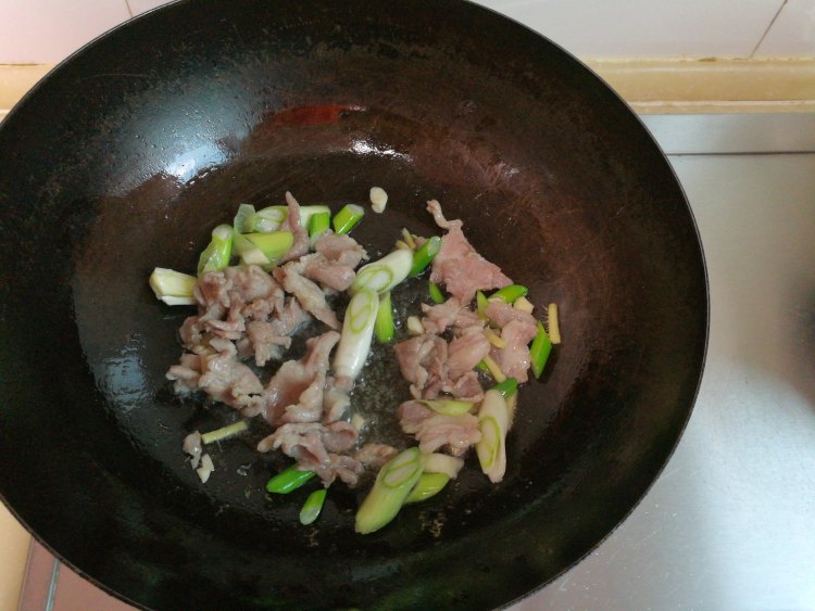 角瓜炒肉步骤4