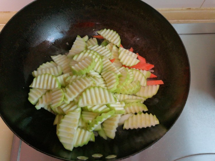 角瓜炒肉步骤5