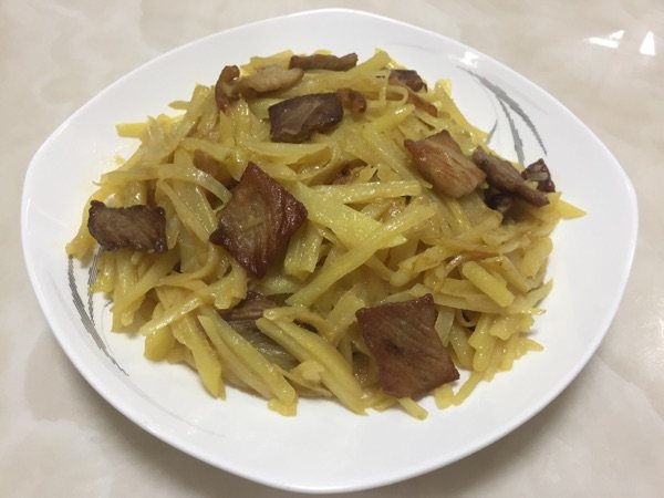 肉片炒土豆丝步骤12