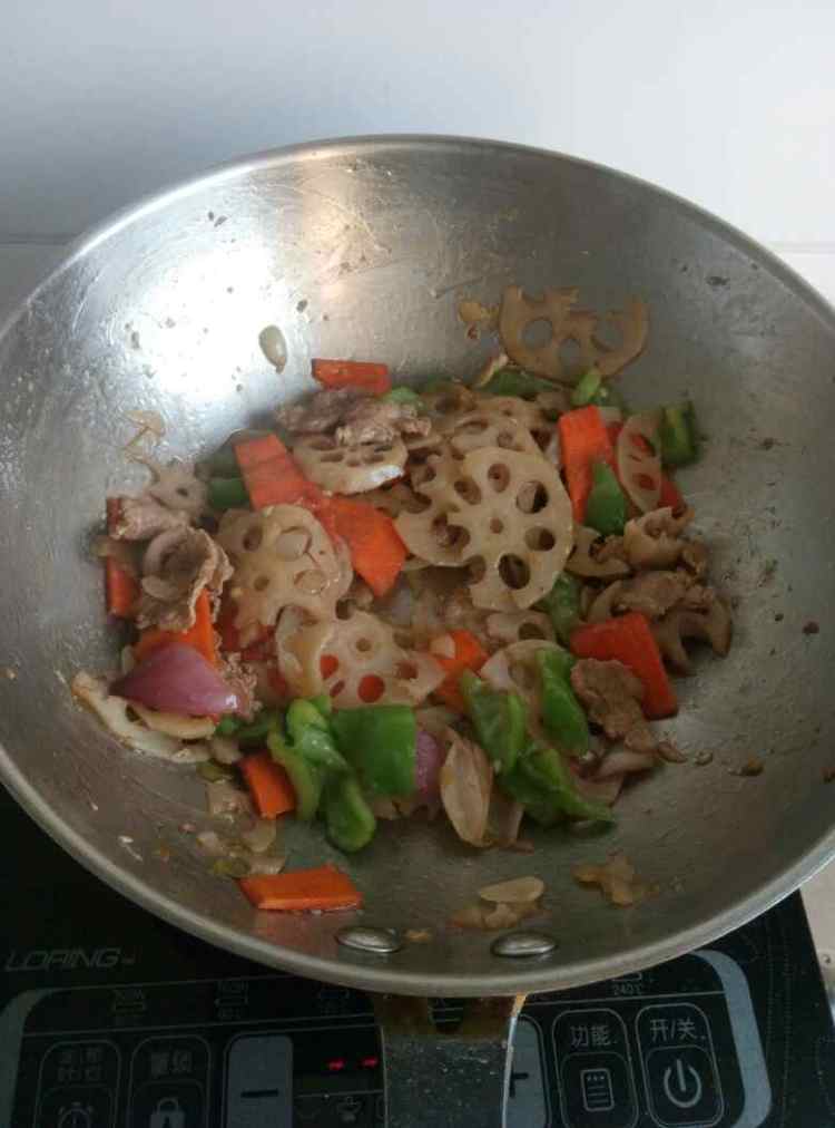 肉炒藕片步骤7