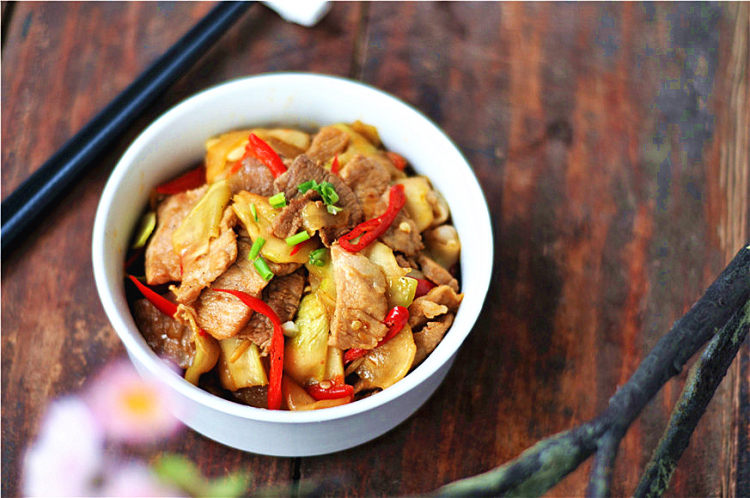 大头菜炒肉片步骤9