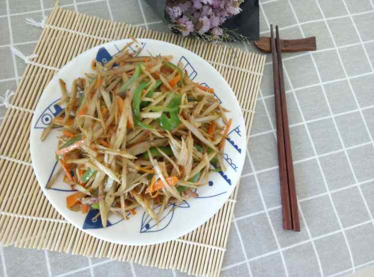 牛蒡炒肉步骤8