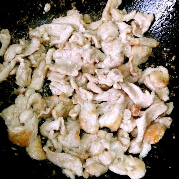 小炒瘦肉步骤4