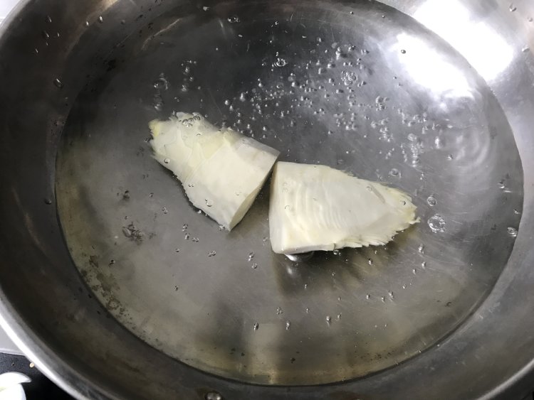 酱肉笋丁青团步骤2