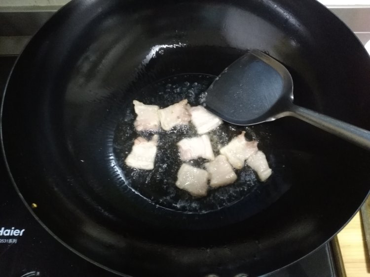 白菜烧虾步骤4