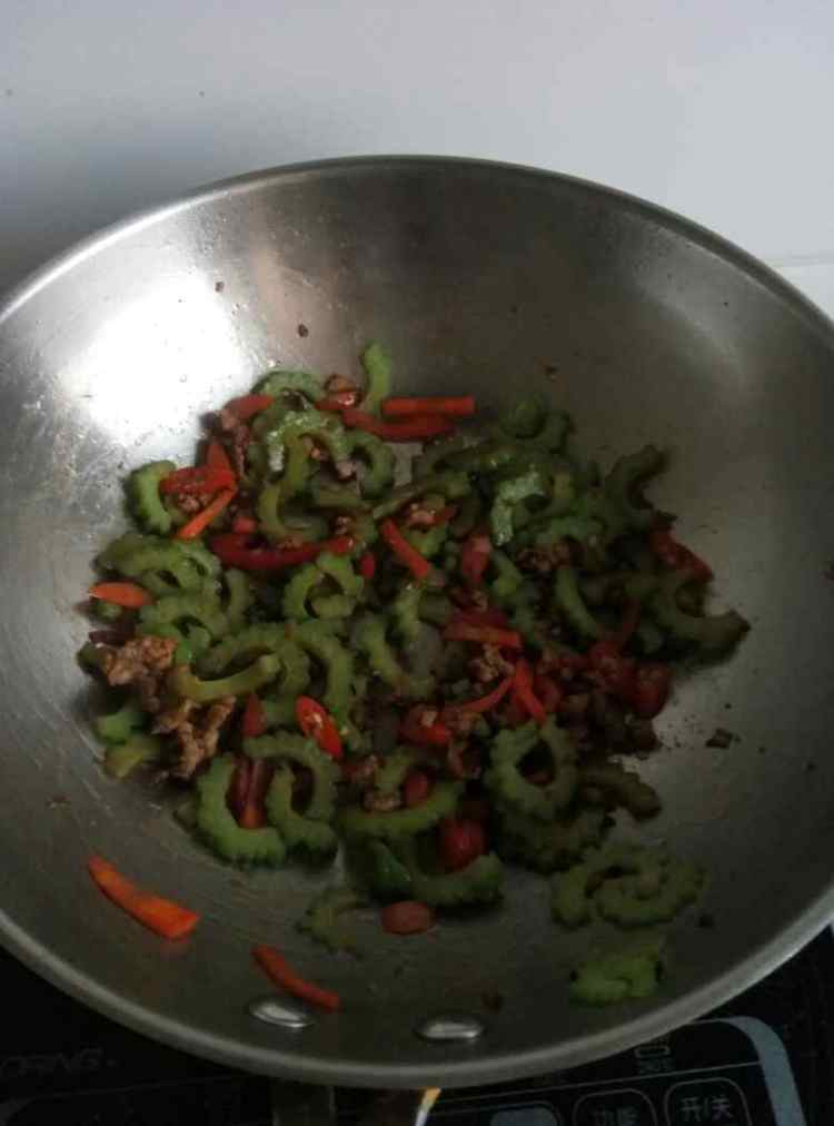 肉末苦瓜炒步骤9