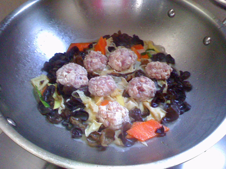 豆皮烧肉丸步骤6