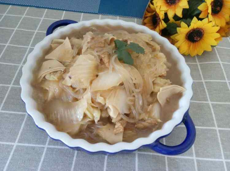 白菜干豆腐炖粉条步骤9