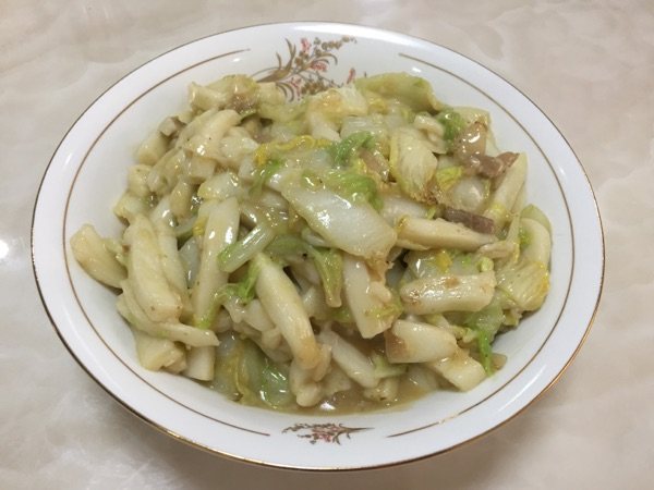 白菜炒年糕步骤12