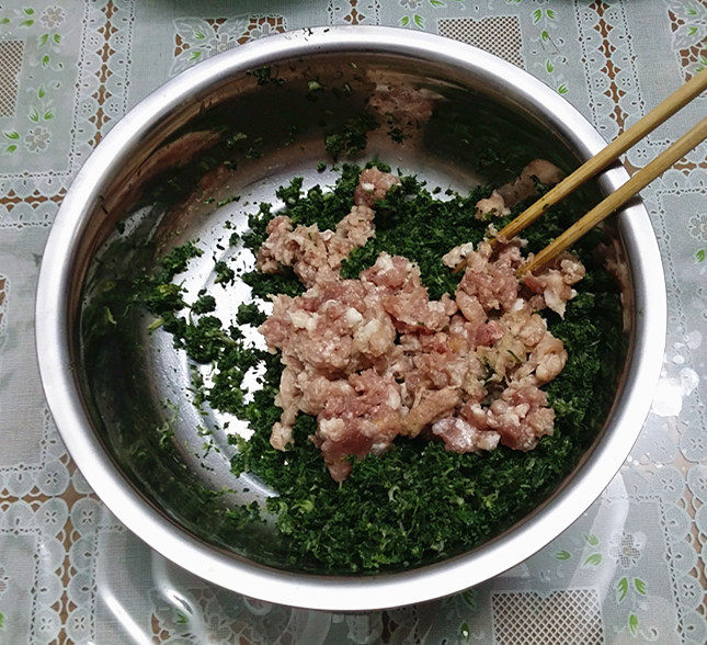荠菜猪肉大馄饨#本味步骤7