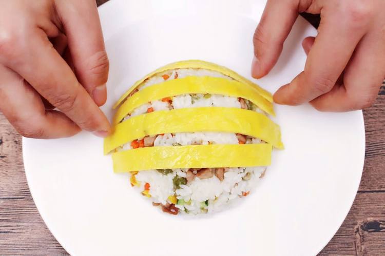 向日葵炒饭步骤11