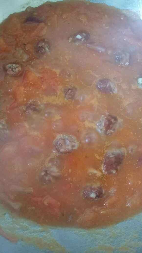 番茄肉丸意面步骤5