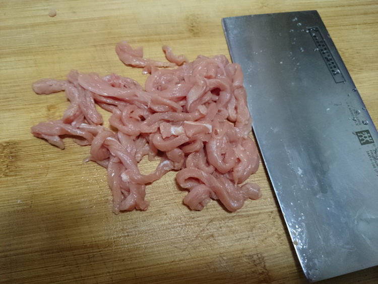 冬笋肉丝#非转基因金步骤2